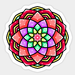 Mandala design flowers vector Sticker